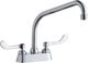 Elkay Chrome 4" Centerset Exposed Deck Faucet with 10" High Arc Spout and 4" Wristblade Handles-0