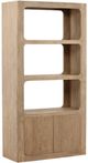 Dovetail Furniture Leandra Weathered Natural Bookcase-0