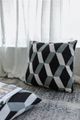 A & B Home Black/Gray/White Cashmere Throw Pillow-3
