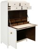 Harp & Finial® Neely Ivory/Walnut Plateau Secretary Desk-2