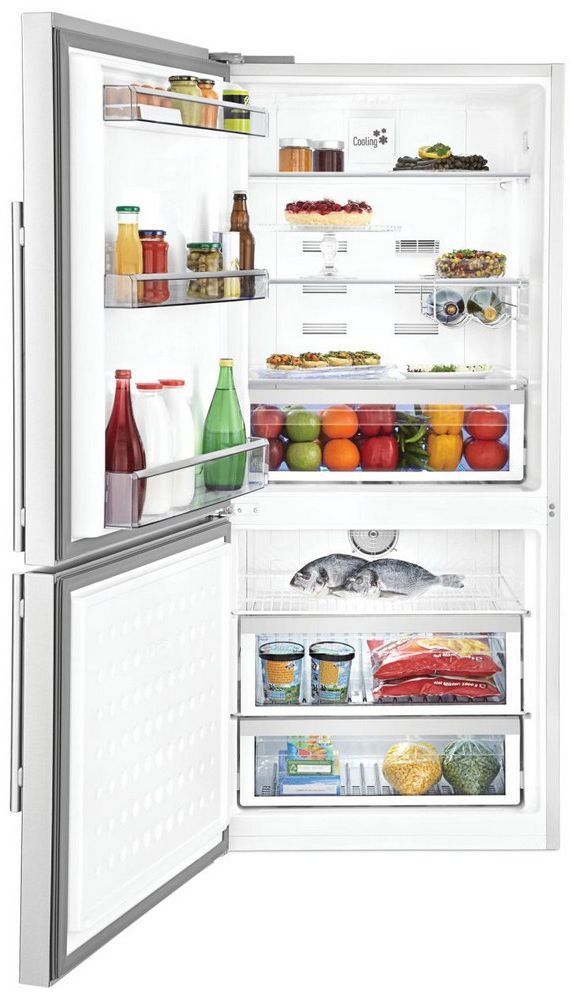 Blomberg® 16.2 Cu. Ft. Stainless Steel Bottom Freezer Refrigerator-1
