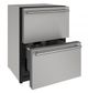 U-Line® 2000 Series 4.9 Cu. Ft. Stainless Steel Refrigerator Drawers-1