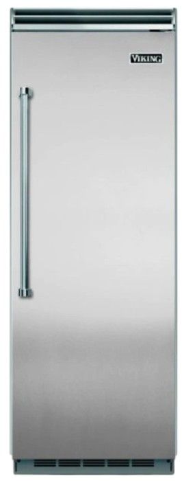 Front view of the Viking 5 Series 30 in. 17.8 Cu. Ft. Stainless Steel Built In Freezerless Refrigerator