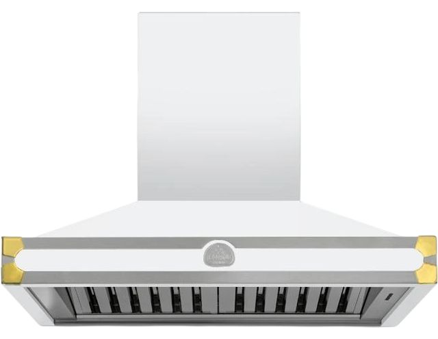 La Cornue CornuFé 90 AlberTine 36" Pure White Wall Mounted Chimney Hood-0