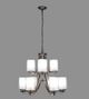 YHD Brushed Nickel 9-Light Chandelier-1