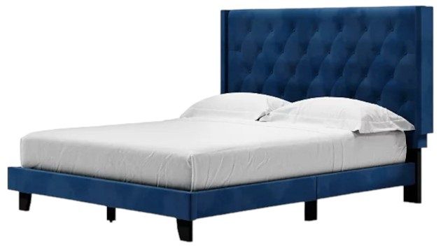Signature Design by Ashley® Vintasso Blue Queen Upholstered Bed-3