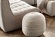 Diamond Sofa® White Accent Pouf-1