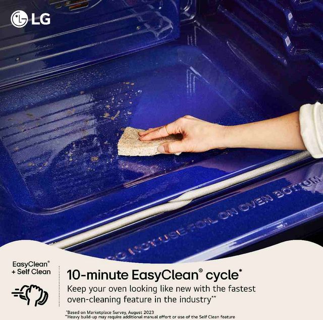 LG 30" PrintProof™ Stainless Steel Smart InstaView® Glass-Top Slide In Electric Range with ProBake Convection®-19
