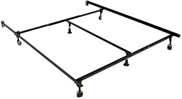 Home by Hollywood Atlas Carbon Steel Twin/Full Lock Keyhole Bed Frame with Glide-0