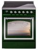 Ilve® Nostalgie II Noblesse 30'' Emerald Green Pro Style Induction Range with Chrome Trim-0