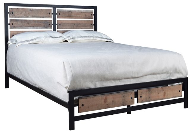 New Classic® Home Furnishings Elk River Rustic Twin Metal Bed-0