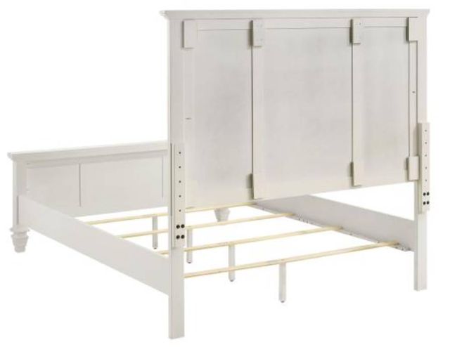 Coaster® Sandy Beach Cream White King Panel Bed with High Headboard-2