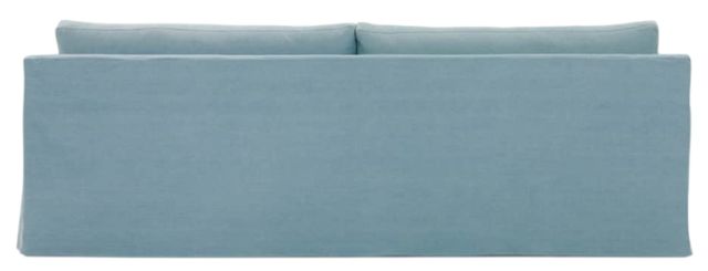 Rowe® Customizable Sylvie 100” Extended 44” Depth Two Cushion Everyday Denim Slip Sofa-2