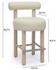 TOV Furniture Carmel Cream/Natural Counter Stool -2