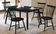 Titus Furniture Black 5 Piece Dining Set-1