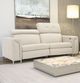Fornirama 3333 Off-White Power Reclining Condo Sofa with Adjustable Headrest-1