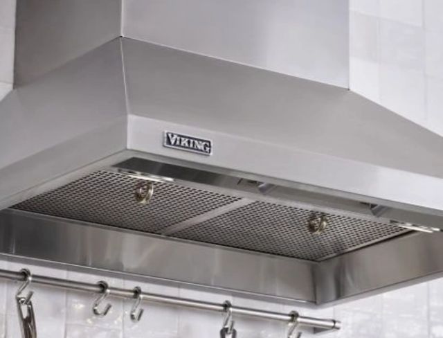 Viking® 3 Series 30" Pure White Chimney Wall Hood with Standard Ventilator-2