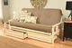 Kodiak Furniture Monterey Linen Stone/Antique White Full Storage Futon with Mattress-1