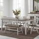 Liberty Furniture Al Fresco 6-Piece Graphite/Whitestone Dining Table Set-1