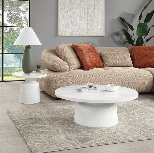 ACME Furniture Zaid White High Gloss End Table-2