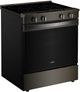 Whirlpool® 30" Black-on-Stainless Slide-In Electric Range with Air Cooking Technology, No Preheat Air Fry, WipeClean™ Coating, Steam/Self Clean and High Speed Preheat-2