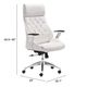 Zuo® Boutique White Comfort Office Chair-4
