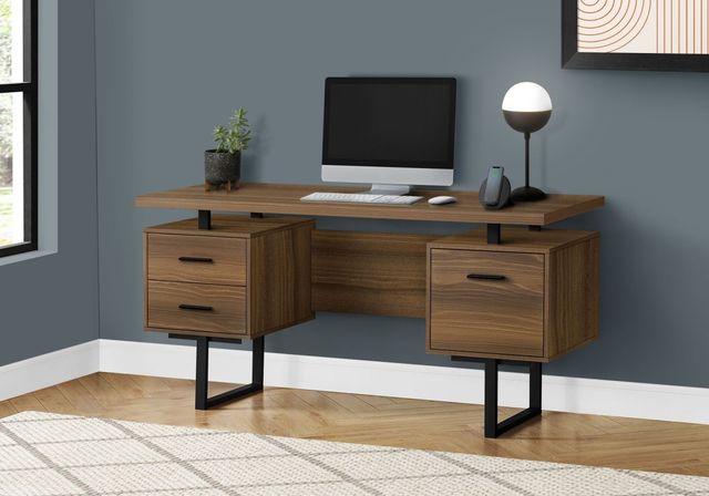 Monarch Specialties Inc. Walnut Computer Desk-0