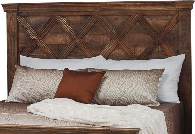 Jaipur Furniture Mason Burnt Tan King Panel Bed-1