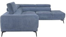 Mazin Furniture Medora 2-Piece Blue Right-Arm Facing Sofa Sectional and Chaise-2
