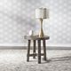 Liberty Furniture Modern Farmhouse Dusty Charcoal Splay Round End Table-1