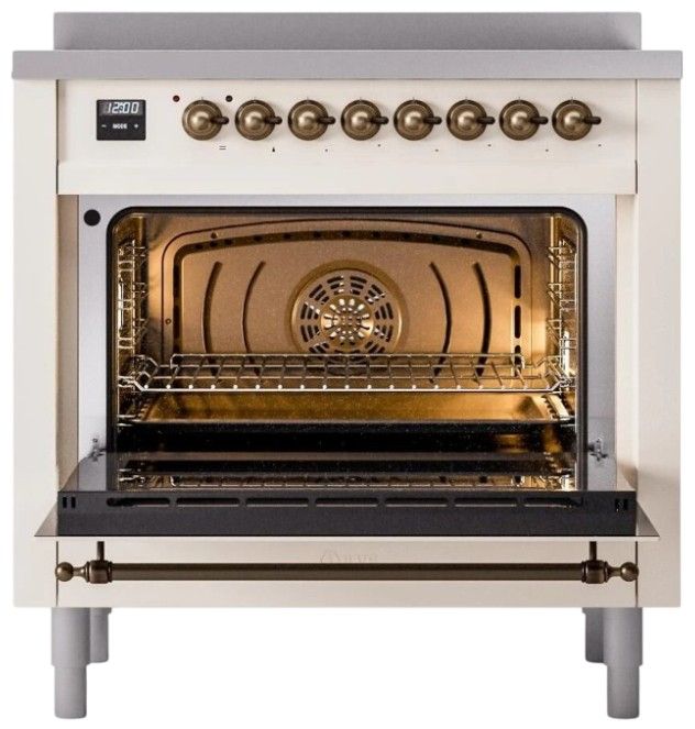 Ilve® Nostalgie II Series 36" Antique White Pro Style Induction Range-1