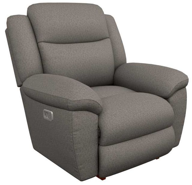 La-Z-Boy® Joel Pewter Power Rocking Recliner with Headrest and Lumbar-0