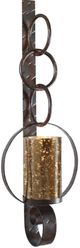 Uttermost® Falconara Rust Brown Candle Sconce-0