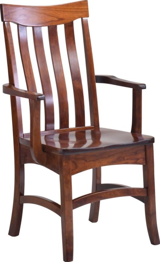 Urban Collections by Yutzy Woodworking Shaker Retreat Cherry Mansfield Arm Dining Chair-0