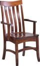 Urban Collections by Yutzy Woodworking Shaker Retreat Cherry Mansfield Arm Dining Chair-0