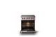 Viking® 5 Series 30" Blush Pro Style Induction Range with Polished Chrome Trim-1