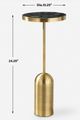 Uttermost® Pascal Brass Drink Table-2