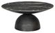 Four Hands Corbett Black Round Coffee Table with Aluminum Base-1