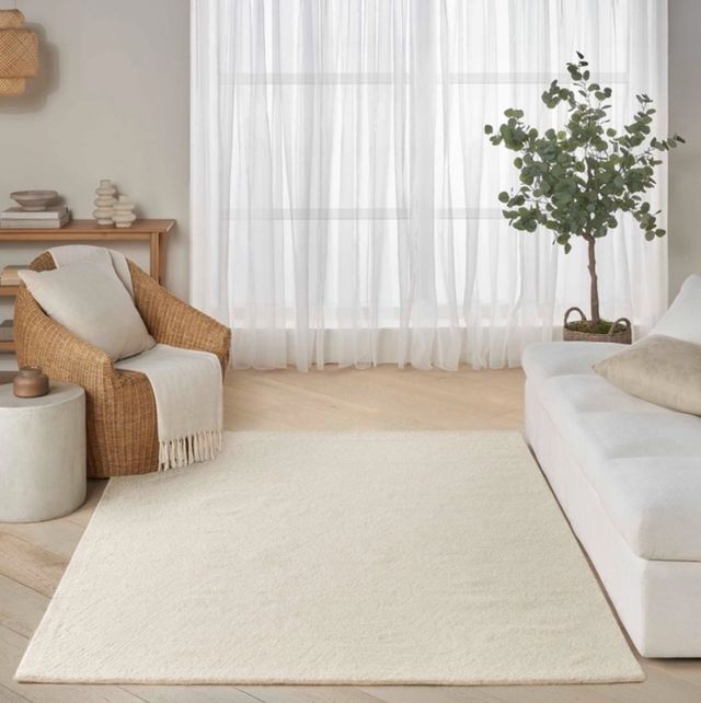 Nourison Home™ DKNY Pure Angles Ivory 5'x7' Area Rug-1