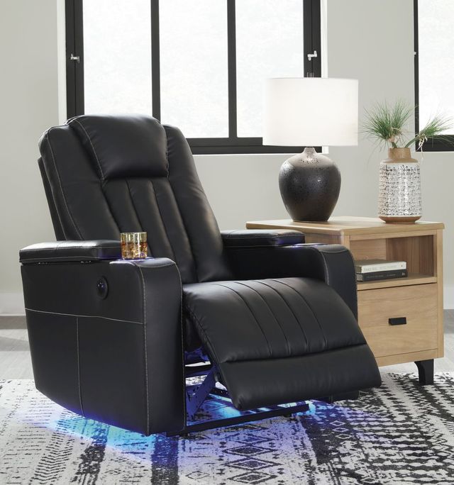 Signature Design by Ashley® Center Point Black Recliner-3