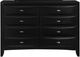 Global Furniture USA Linda 5-Piece Black King Bedroom Set-3