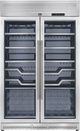 FORNO® Bacco Series Alta Qualita 48" 24 Cu. Ft. Stainless Steel Dual Zone Wine Cooler with -0