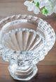 A & B Home Clear Pedestal Vase-1