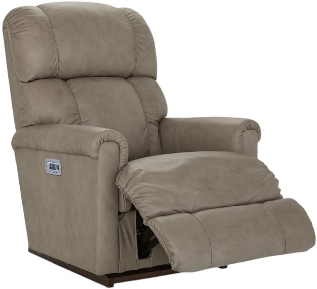 La-Z-Boy® Pinnacle Stone Leather Power Wall Recliner with Headrest and Lumbar-3