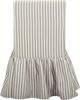 TOV Furniture Gertrude Khaki Linen Striped Skirted Dining Chair-5