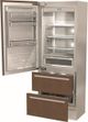 Fhiaba Integrated Series 16 Cu. Ft. Panel Ready Built In Bottom Freezer Refrigerator-0