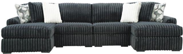 Signature Design by Ashley® Midnight-Madness 4-Piece Gunmetal U-Shape Sectional and Chaise-0