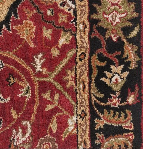 Surya Caesar Red/Black Multi Floral 5'x8' Area Rug-3