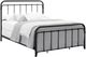 Bernards Shelby Black Twin Metal Rod Bed-0