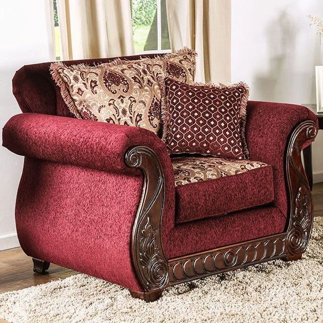 Furniture of America® Tabitha Wine Chair-0